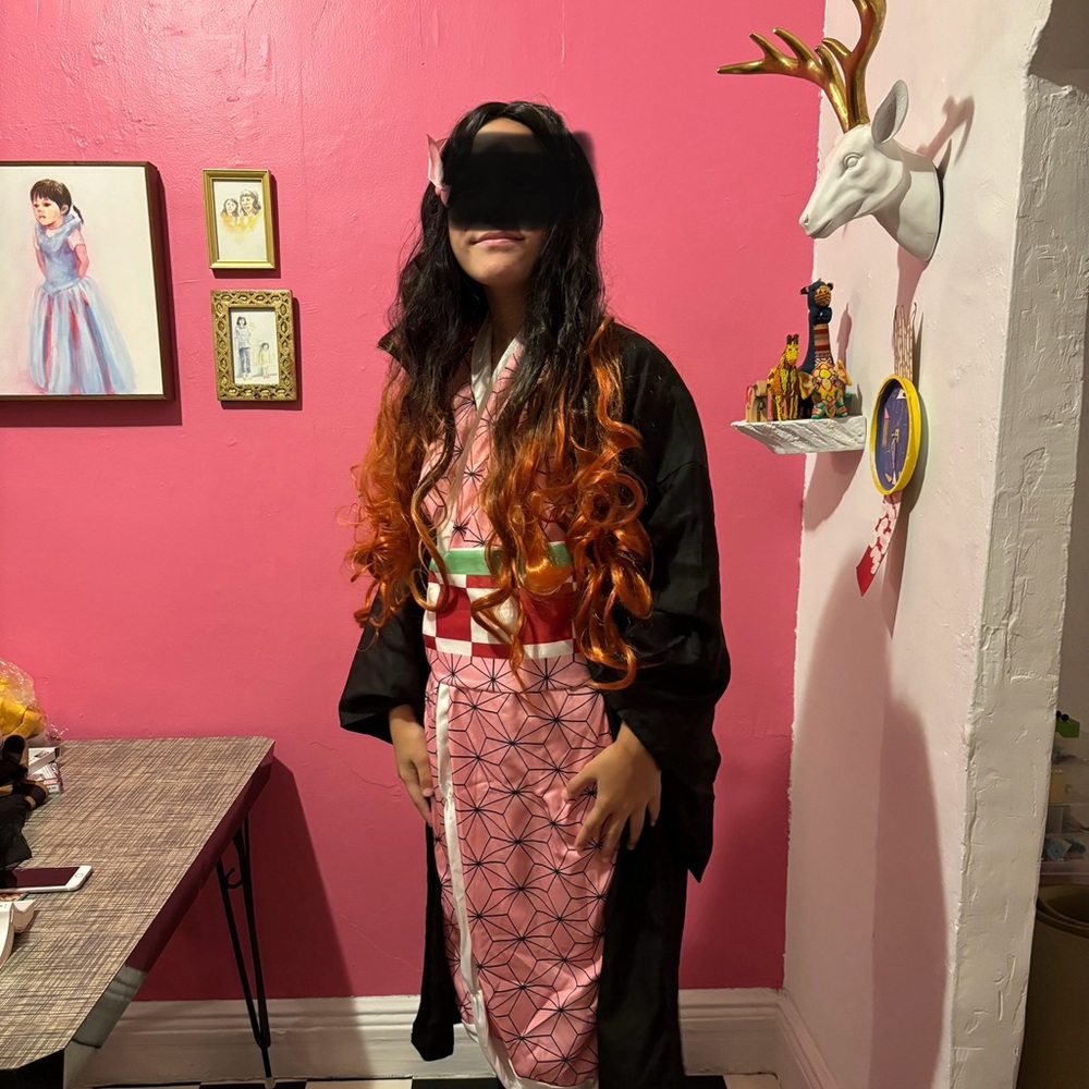 Demon slayer Nezuko wig